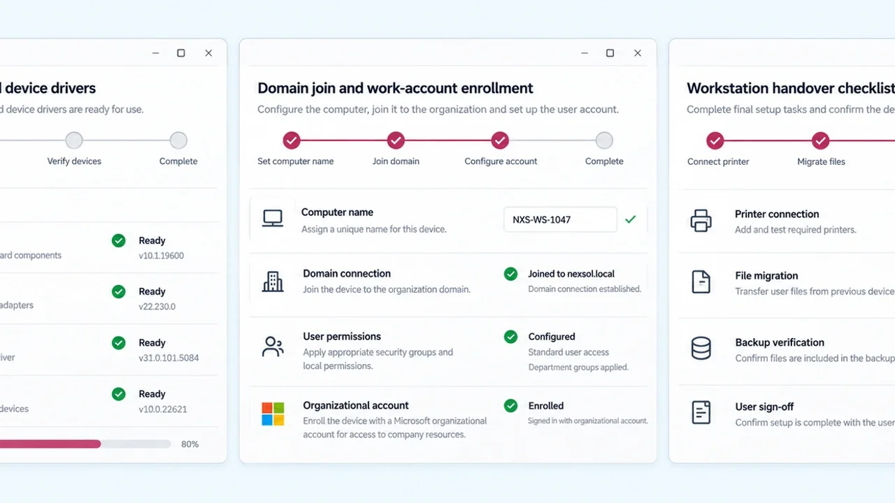 Kurumsal Bilgisayar Kurulumu ve Çalışan Onboarding Rehberi