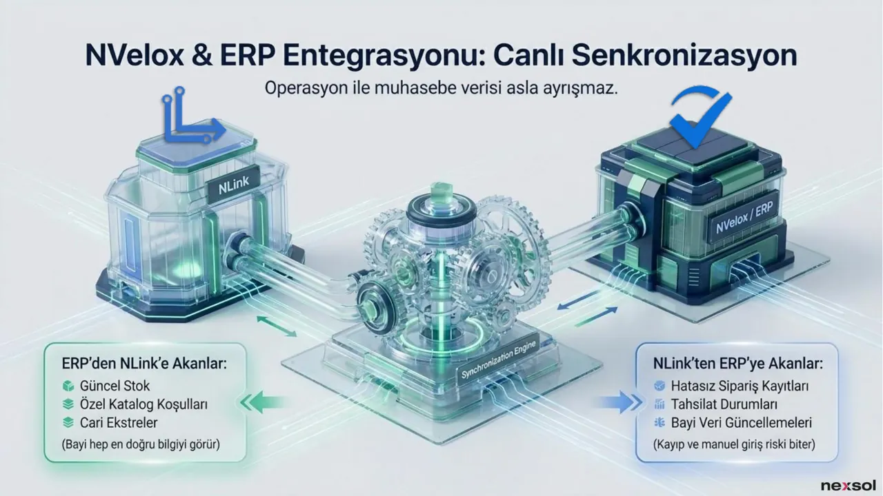 NLink — NVelox ve ERP ile Canlı Senkronizasyon