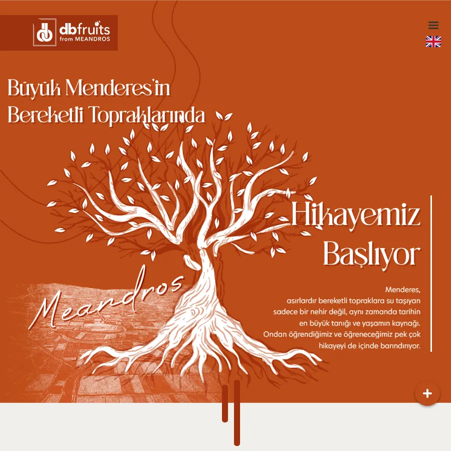 DB Fruits web sitesi ekran görüntüsü