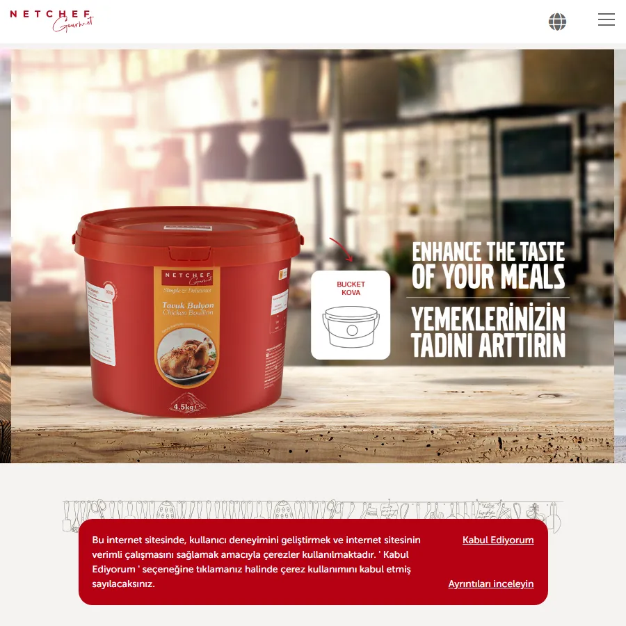 Netchef web sitesi ekran görüntüsü