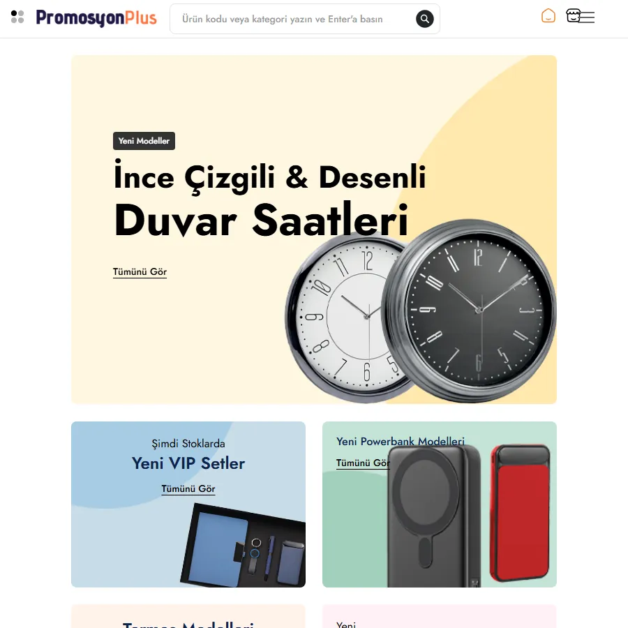 Promosyon Plus web sitesi ekran görüntüsü