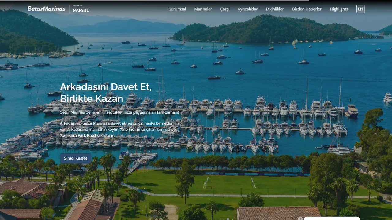 Setur Marinas ekran görüntüsü