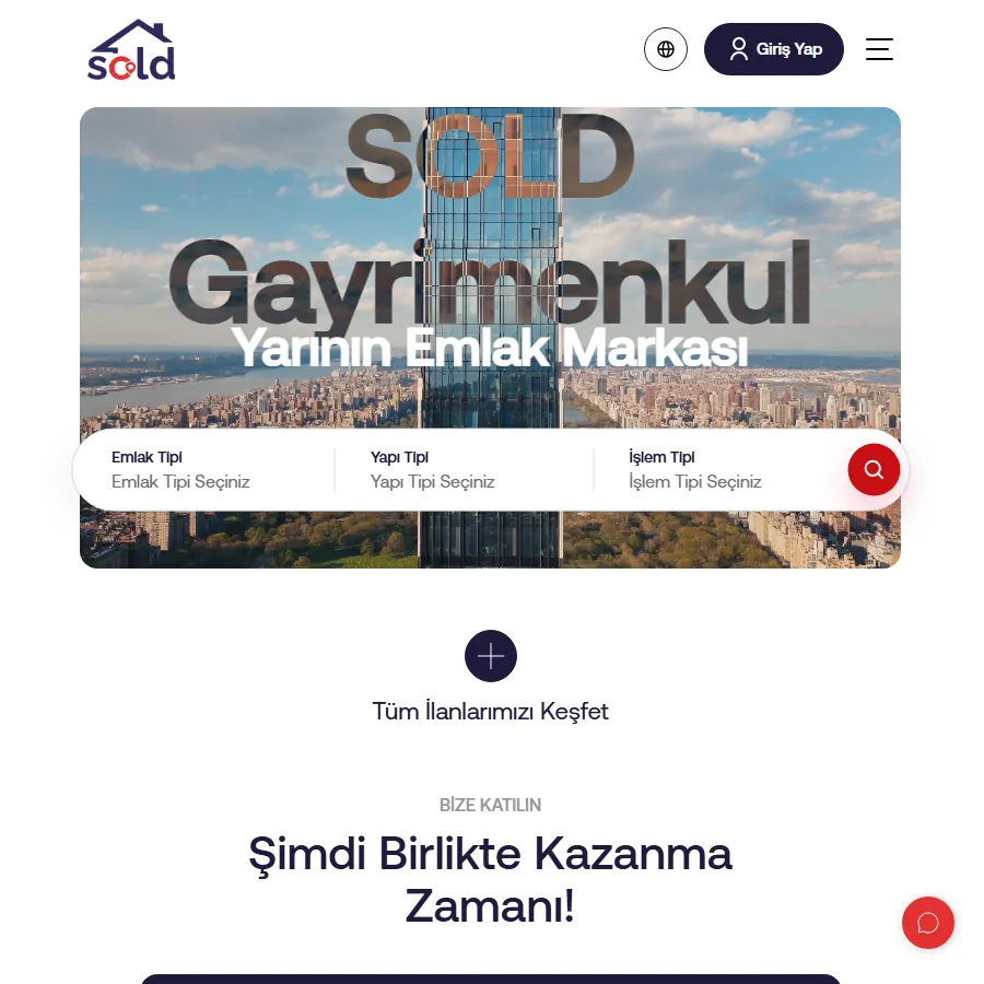 SOLDTR web sitesi ekran görüntüsü